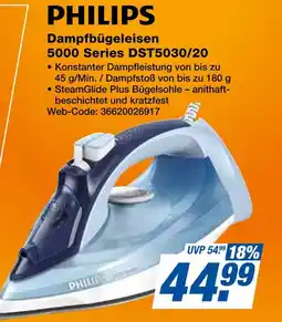 Expert Philips dampfbügeleisen 5000 series dst5030/20 Angebot