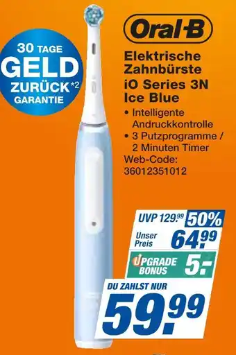 Expert Oral-b elektrische zahnbürste io series 3n ice blue Angebot