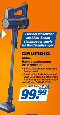 Expert Grundig akku-handstaubsauger vcp 3335 e Angebot