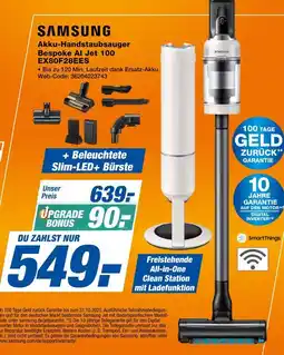 Expert Samsung akku-handstaubsauger bespoke ai jet 100 ex80f28ees Angebot