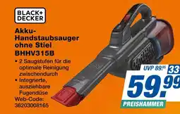 Expert Black+decker akku-handstaubsauger ohne stiel bhhv315b Angebot