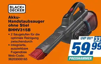 Expert Black+decker akku-handstaubsauger ohne stiel bhhv315b Angebot