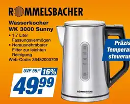 Expert Rommelsbacher wasserkocher wk 3000 sunny Angebot