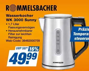 Expert Rommelsbacher wasserkocher wk 3000 sunny Angebot