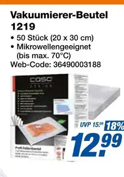 Expert Caso vakuumierer-beutel 1219 Angebot
