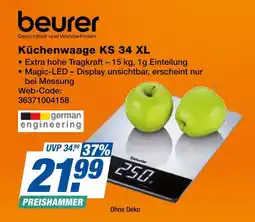 Expert Beurer küchenwaage ks 34 xl Angebot