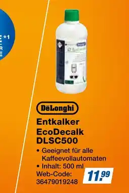 Expert Delonghi entkalker ecodecalk dlsc500 Angebot