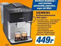 Expert Siemens kaffeevollautomat tp515d01 Angebot