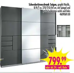 Möbel Boss Schwebetürenschrank saigon Angebot