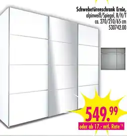 Möbel Boss Schwebetürenschrank ernie Angebot