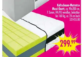 Möbel Boss Kaltschaum-matratze maxi-duett Angebot