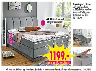 Möbel Boss Boxspringbett ottawa Angebot