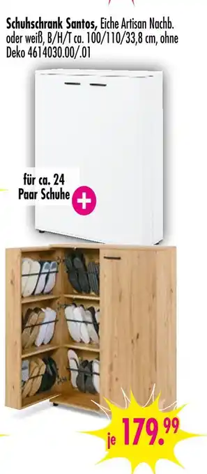 Möbel Boss Schuhschrank santos Angebot