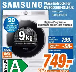 Expert Samsung wäschetrockner dv90dg6845lhu2 Angebot