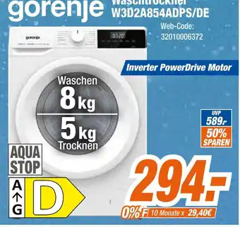 Expert Gorenje waschtrockner w3d2a854adps/de Angebot