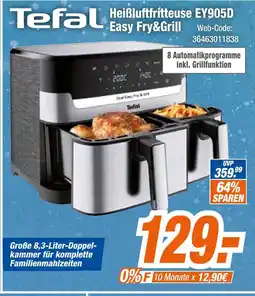 Expert Tefal heißluftfritteuse ey905d easy fry&grill Angebot