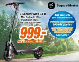 Expert Segway-ninebot e-scooter max g3 d Angebot