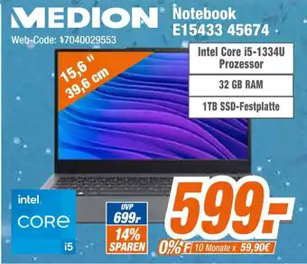 Expert Medion notebook e15433 45674 Angebot