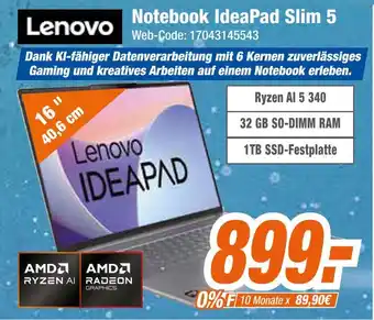 Expert Lenovo notebook ideapad slim 5 Angebot