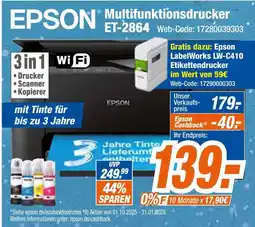 Expert Epson multifunktionsdrucker et-2864 Angebot
