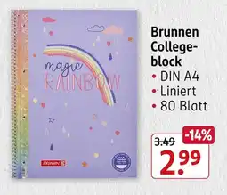 Rossmann Brunnen collegeblock Angebot