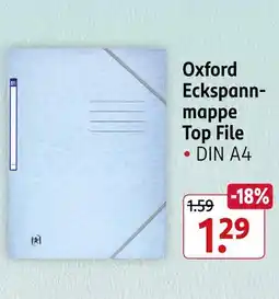 Rossmann Oxford eckspannmappe top file Angebot