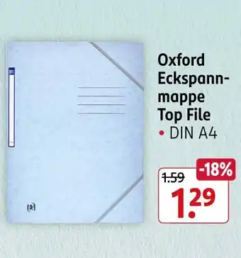 Rossmann Oxford eckspannmappe top file Angebot