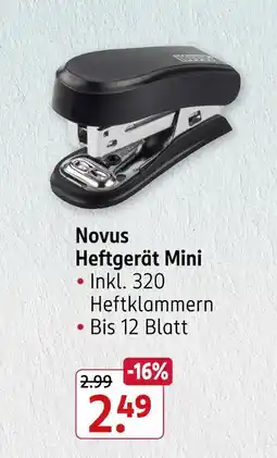 Rossmann Novus heftgerät mini Angebot
