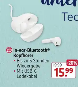Rossmann In-ear-bluetooth kopfhörer Angebot