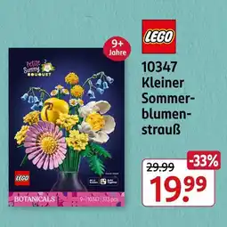 Rossmann Lego 10347 kleiner sommerblumenstrauß Angebot