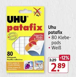 Rossmann Uhu patafix Angebot