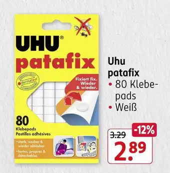 Rossmann Uhu patafix Angebot