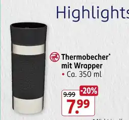 Rossmann Rossmann thermobecher mit wrapper Angebot