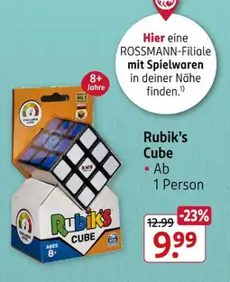 Rossmann Rubik’s cube Angebot