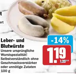 AEZ Leber- und Blutwürste Angebot