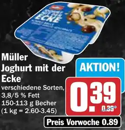 AEZ Müller Joghurt mit der Ecke Angebot