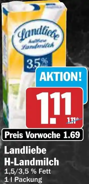 AEZ Landliebe H-Landmilch Angebot
