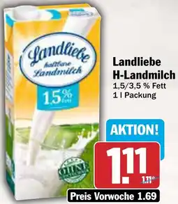 AEZ Landliebe H-Landmilch Angebot