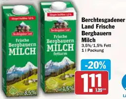 AEZ Berchtesgadener Land Frische Bergbauern Milch Angebot