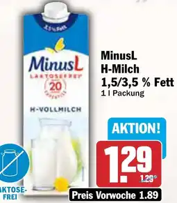 AEZ MinusL H-Milch 1,5/3,5 % Fett Angebot