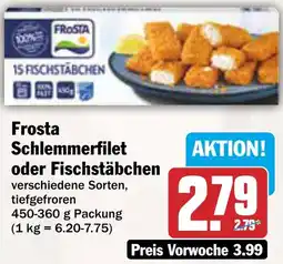 AEZ Frosta Schlemmerfilet oder Fischstäbchen Angebot