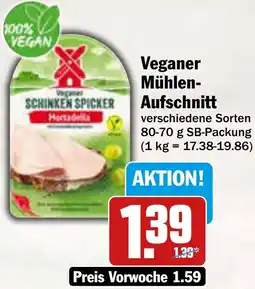 AEZ Veganer Mühlen- Aufschnitt Angebot