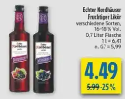 diska Echter Nordhäuser Fruchtiger Likör Angebot