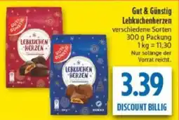 diska Gut & Günstig Lebkuchenherzen Angebot