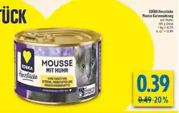 diska EDEKA Herzstücke Mousse Katzennahrung Angebot
