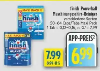 diska finish Powerball Maschinengeschirr-Reiniger Angebot