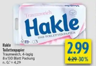 diska Hakle Toilettenpapier Angebot