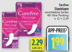 diska Carefree Slipeinlagen Angebot