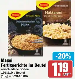 AEZ Maggi Fertiggerichte im Beutel Angebot