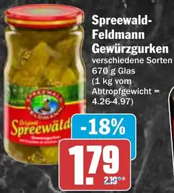 AEZ Spreewald- Feldmann Gewürzgurken Angebot